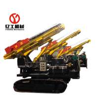 Crawler photovoltaic pile driver mini piling machine DZJ-100 portable pile driver